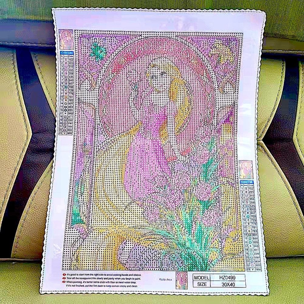 Rapunzel Tangled DIY 5D Full Round Drill Diamond Painting - Picture 2 of 8